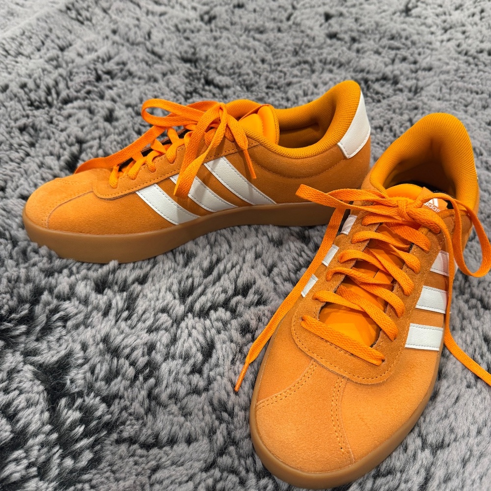 NEW! Adidas - Grand Court Alpha Sneaker, Size 9 - Orange Stripe
